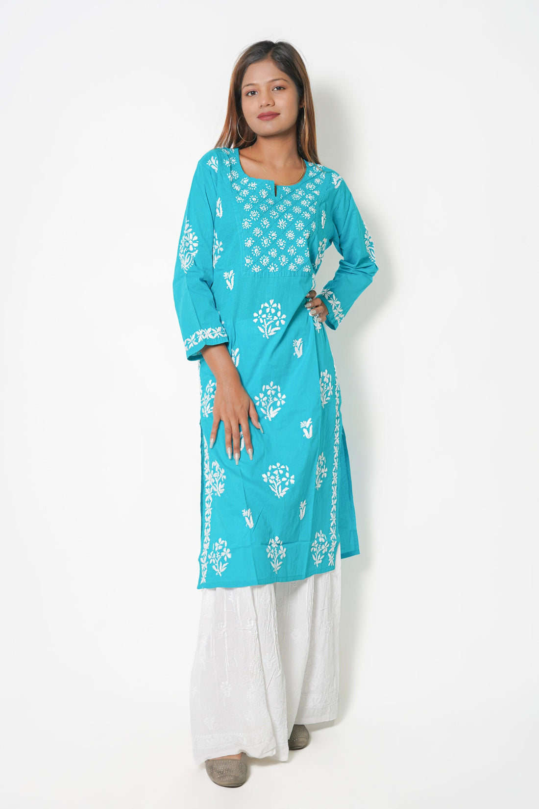 Aida Pure Cotton Straight Kurta