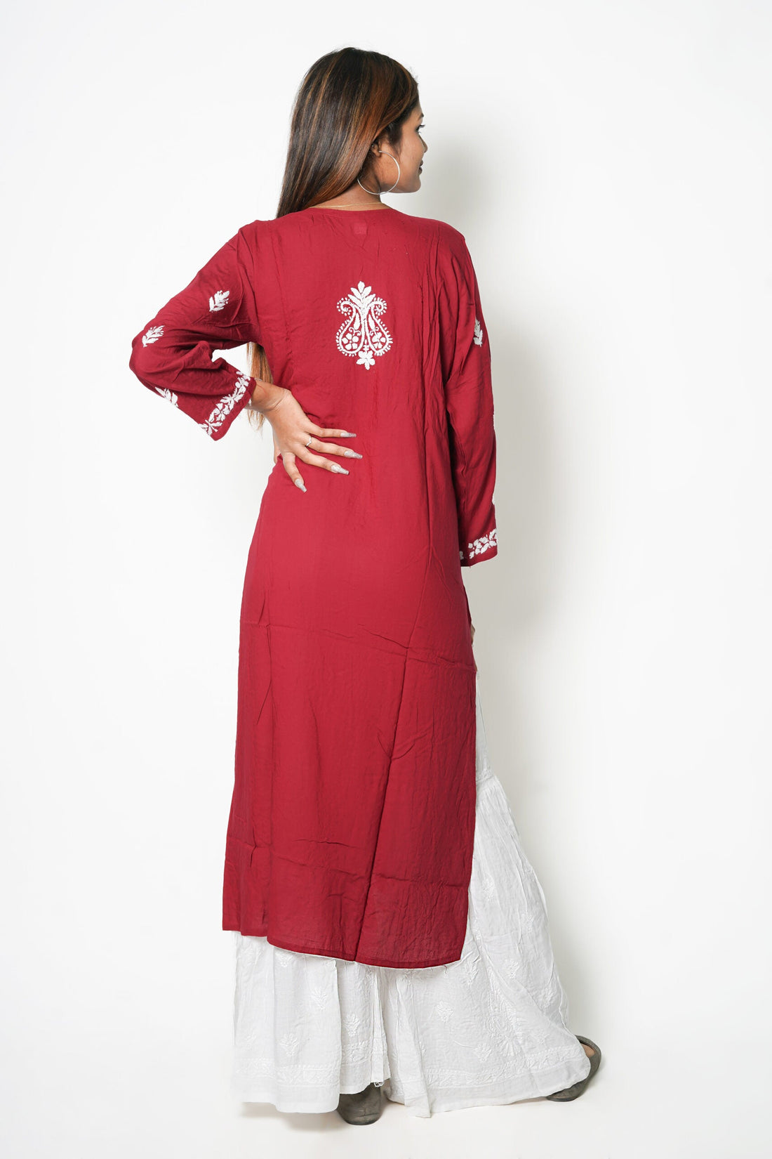 Aida Pure Dobby Cotton Kurta Plazo Set 2