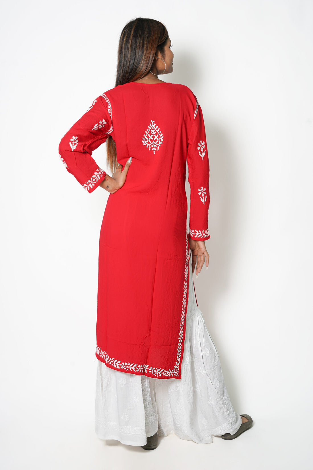 Chanderi Straight Kurta